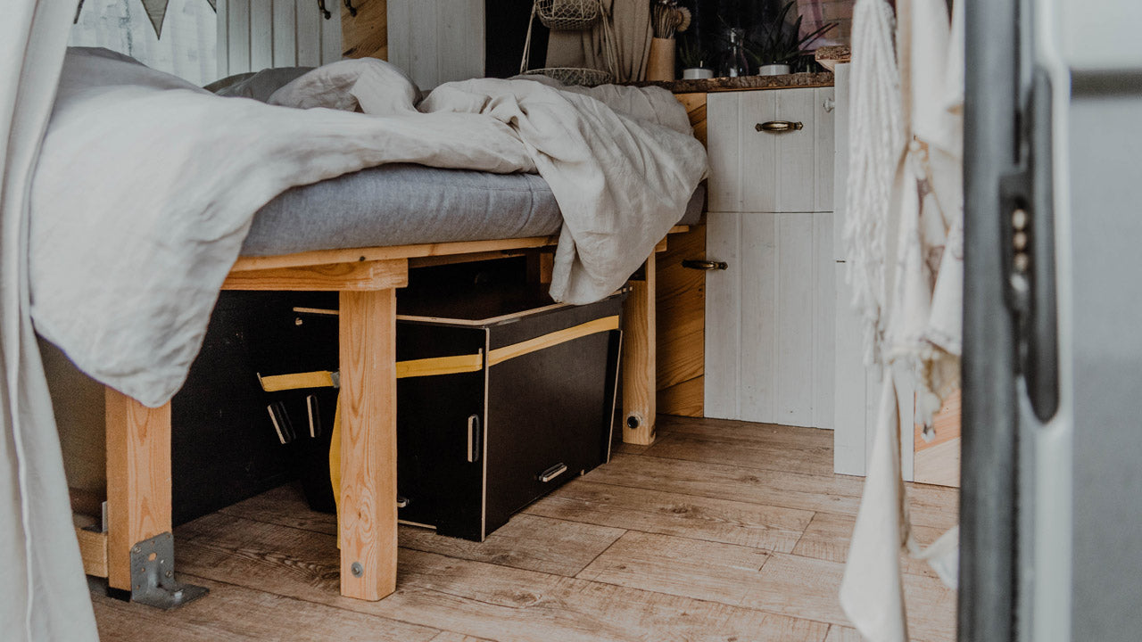 Trockentoilette als Campingtoilette im Van