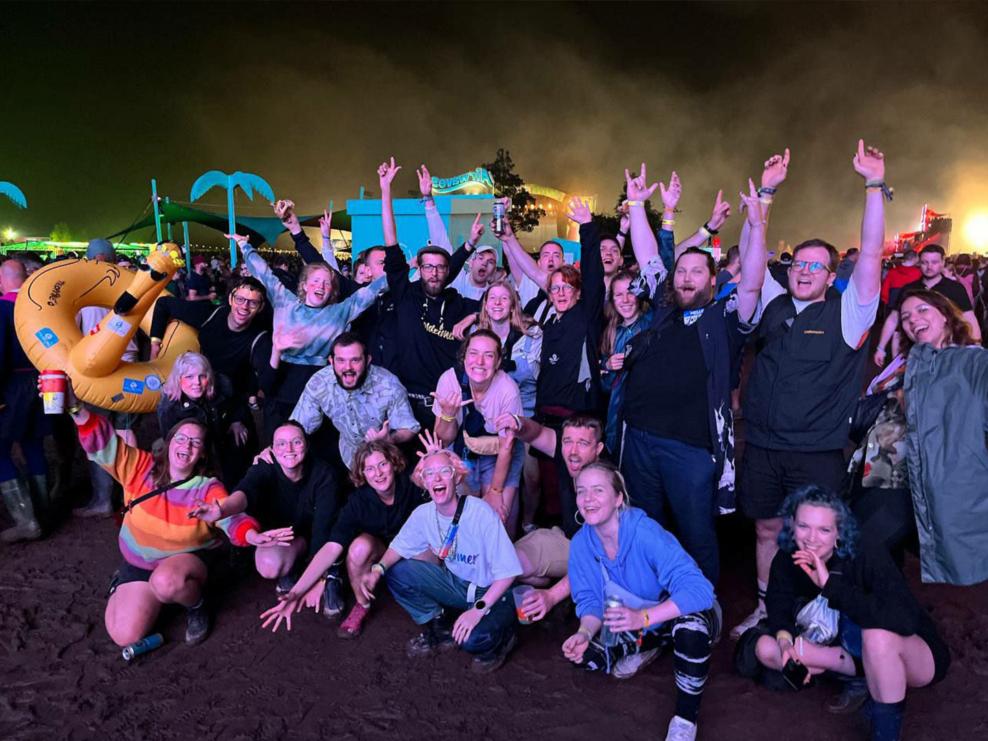 Goldeimer Crew beim Highfield Festival