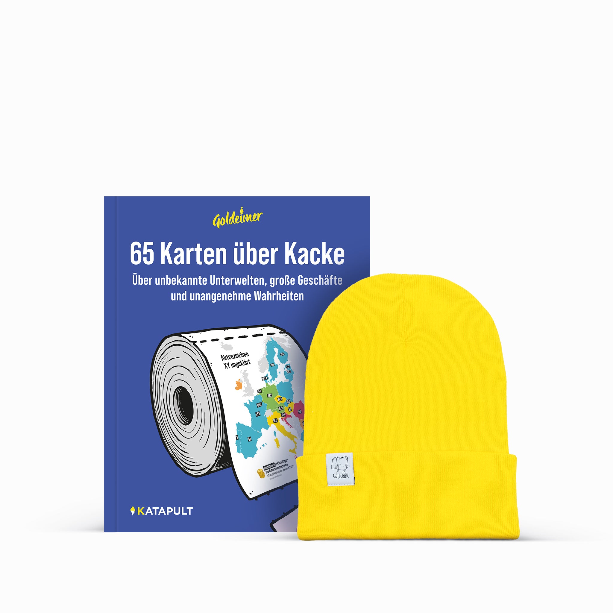 »65 Karten über Kacke« & Mütze