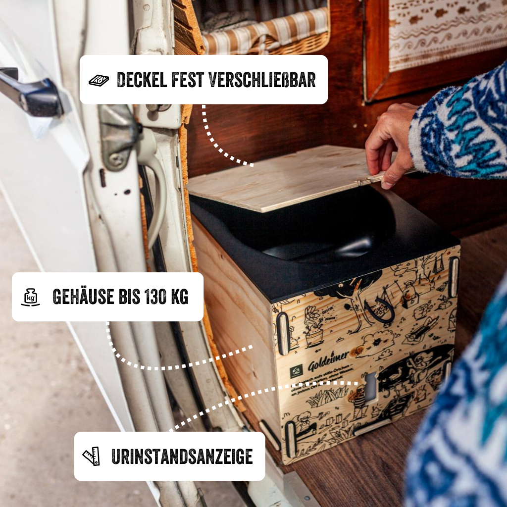 »Camper Mini« Trenntoilette - Fichte Natur