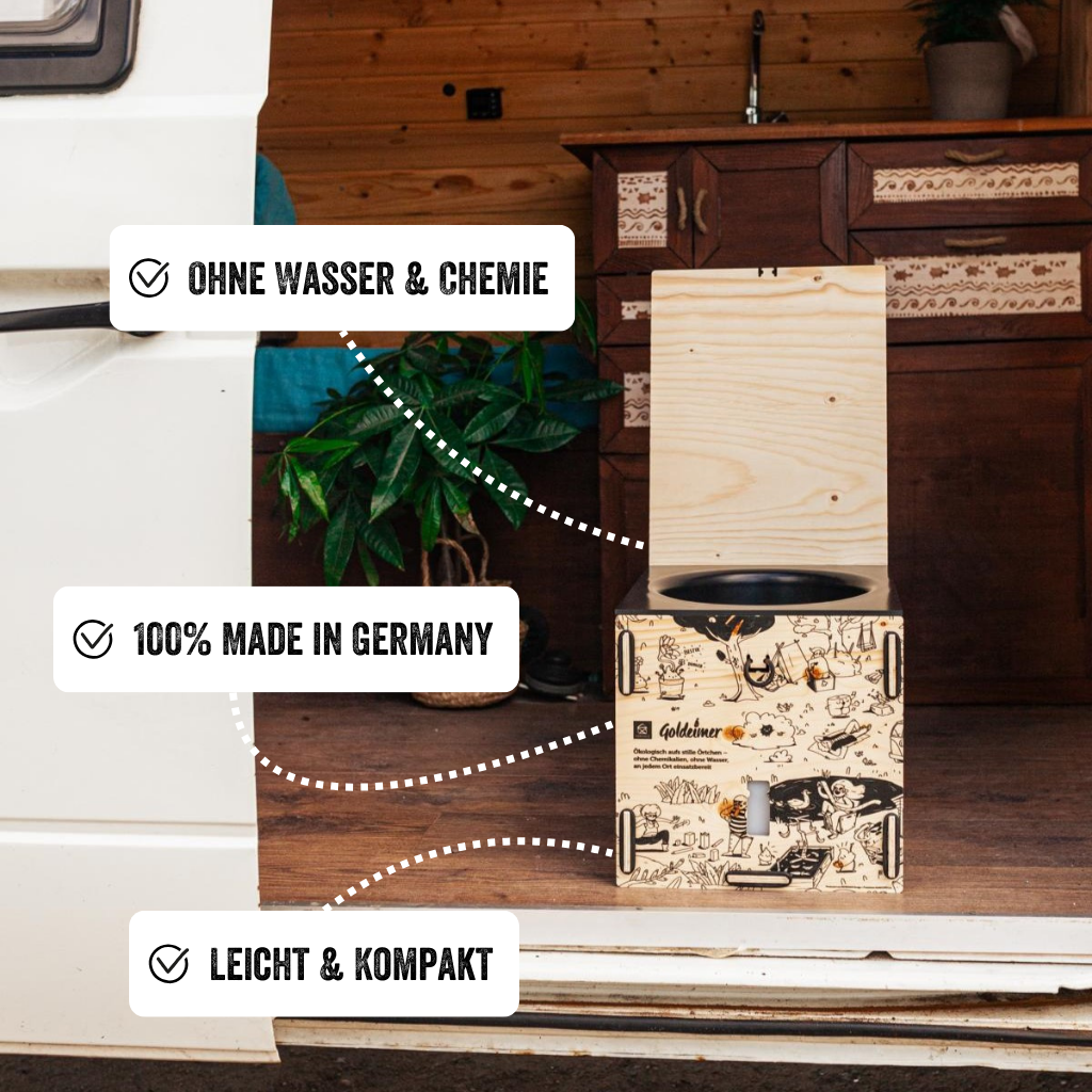 »Camper Mini« Trenntoilette - Fichte Natur