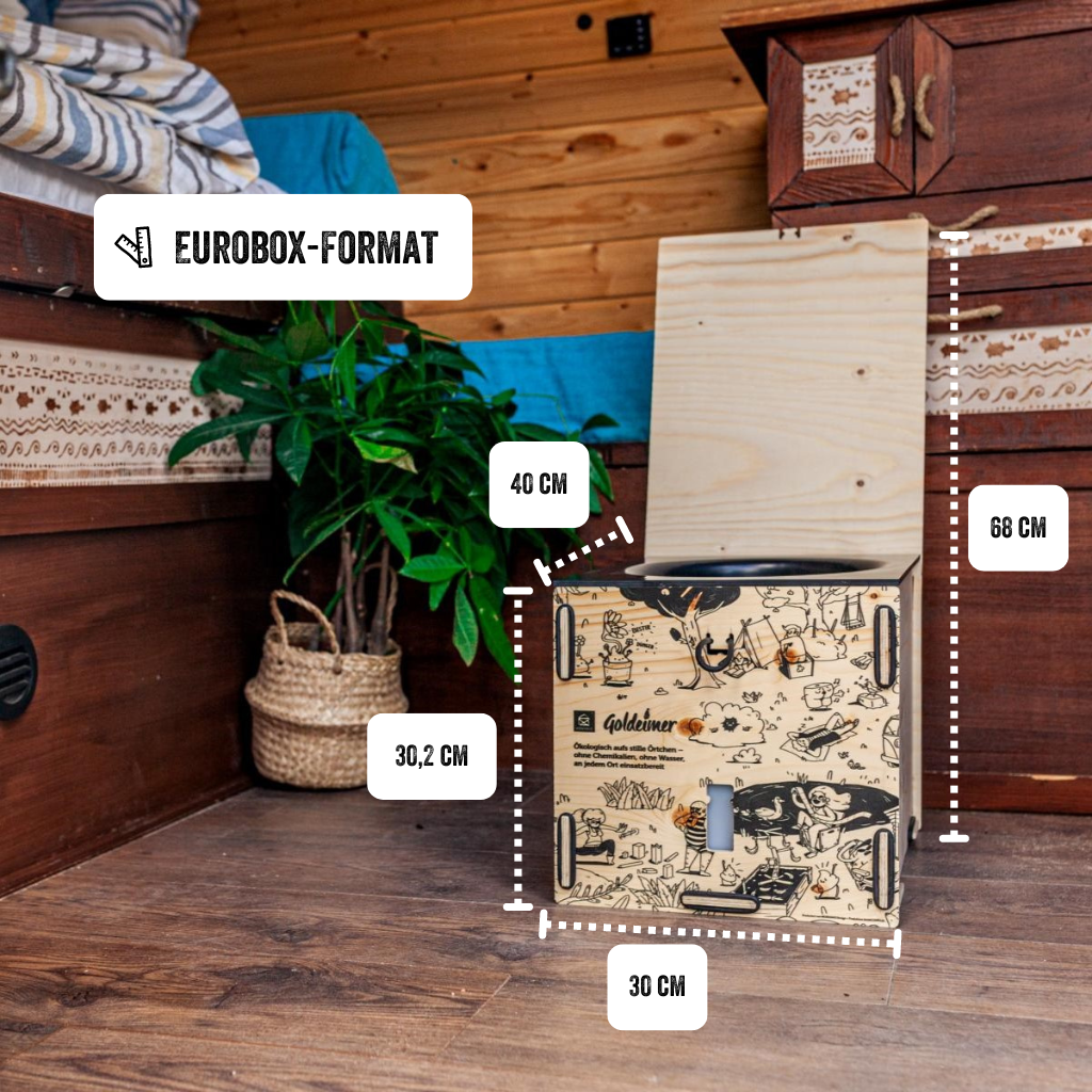 »Camper Mini« Trenntoilette - Fichte Natur