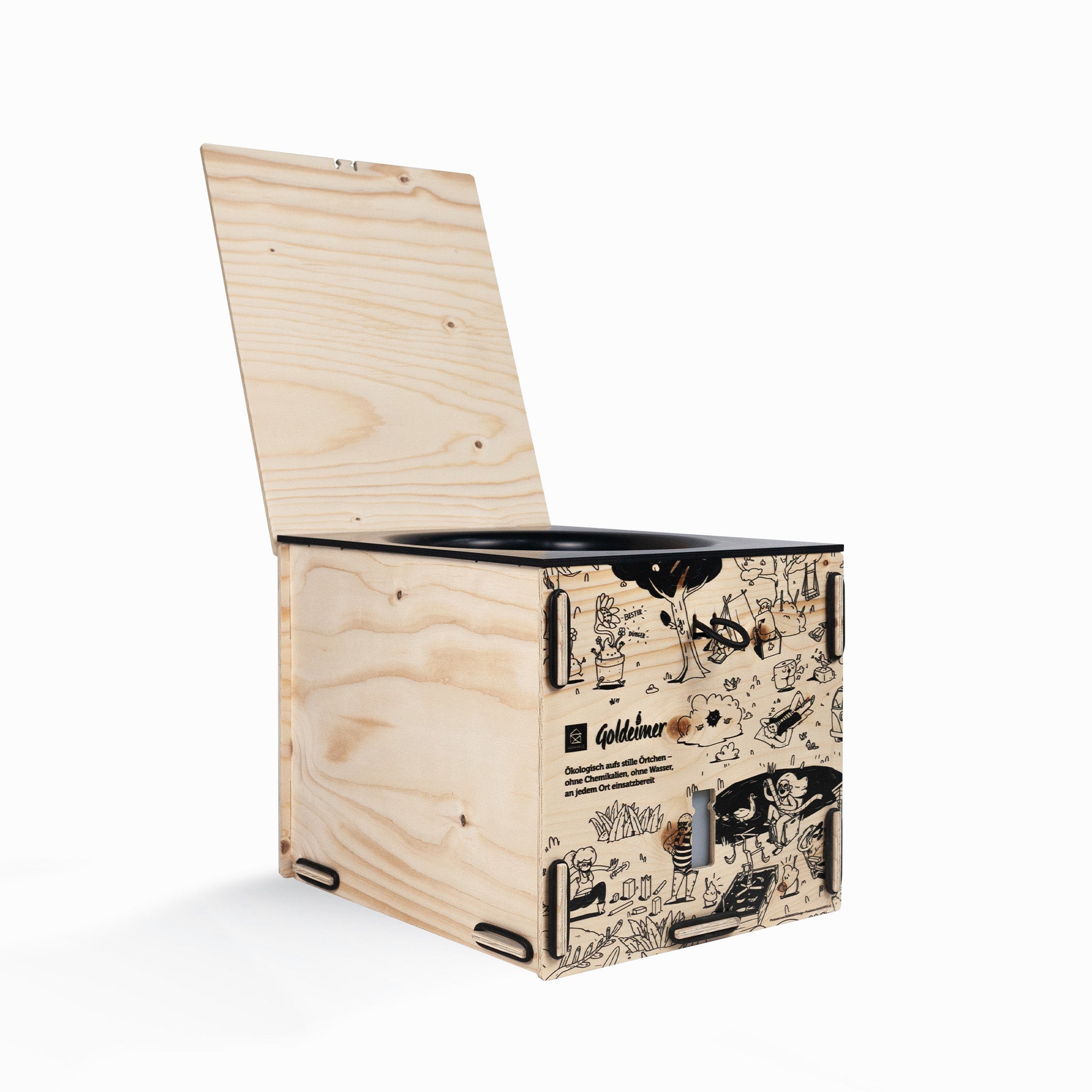»Camper Mini« Trenntoilette - Fichte Natur