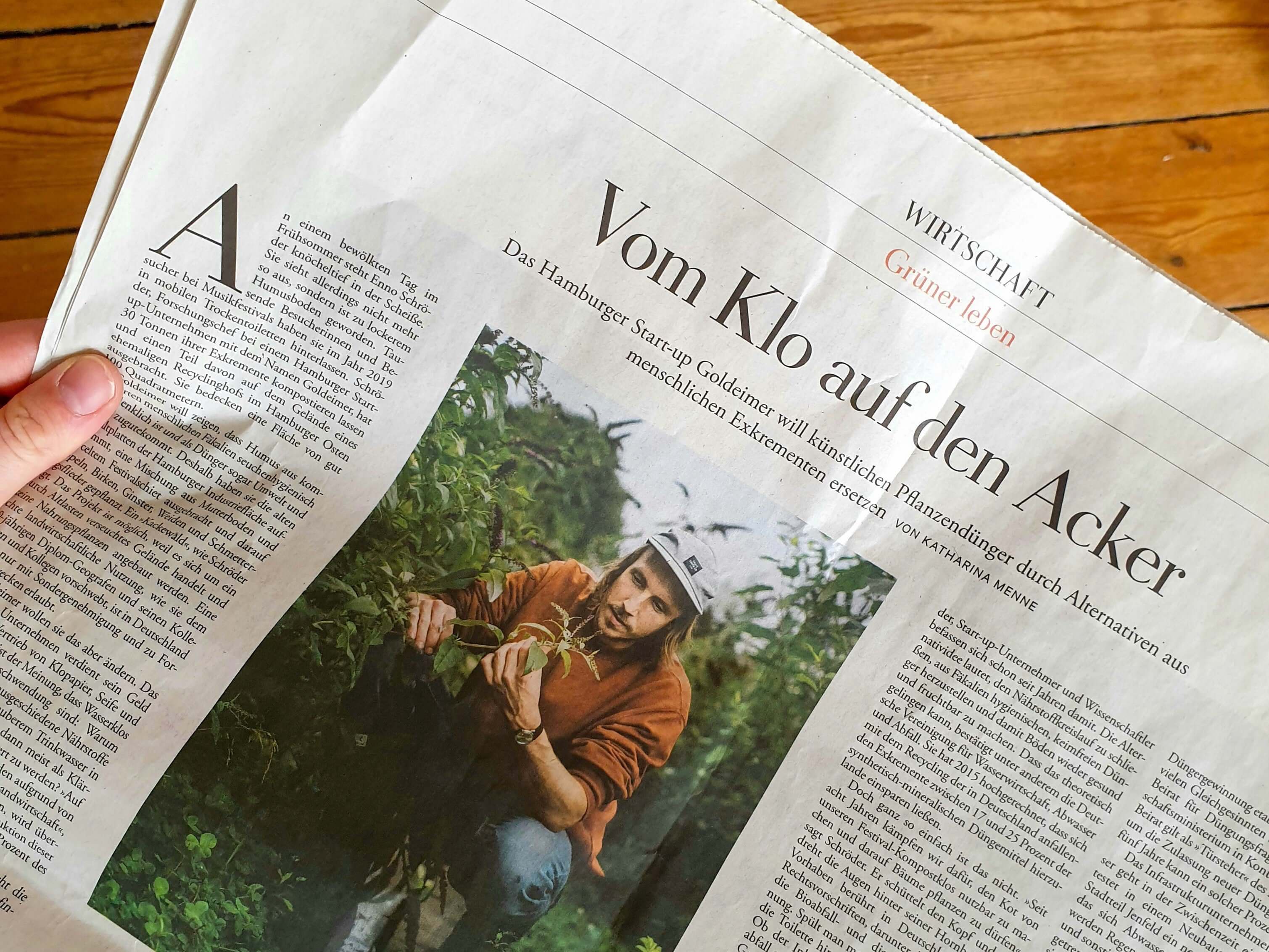 Enno in der Zeitung