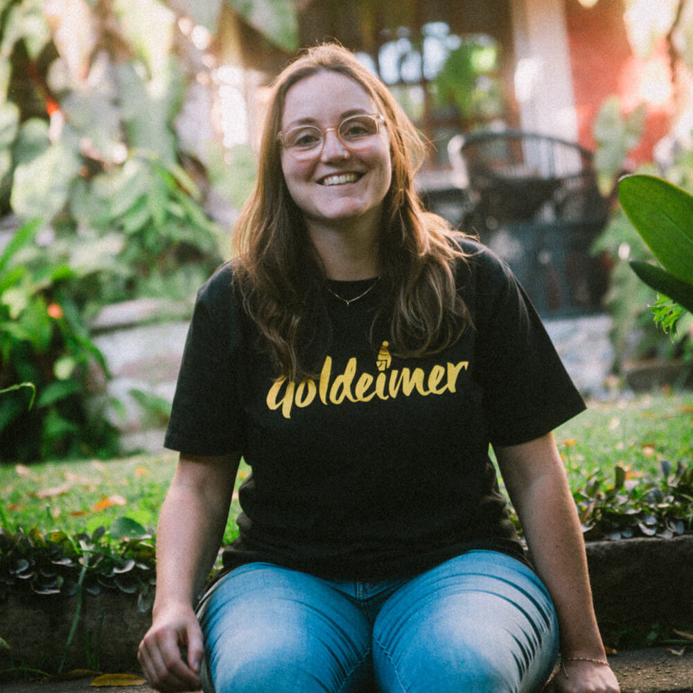 Shirt schwarz Goldeimer Logo