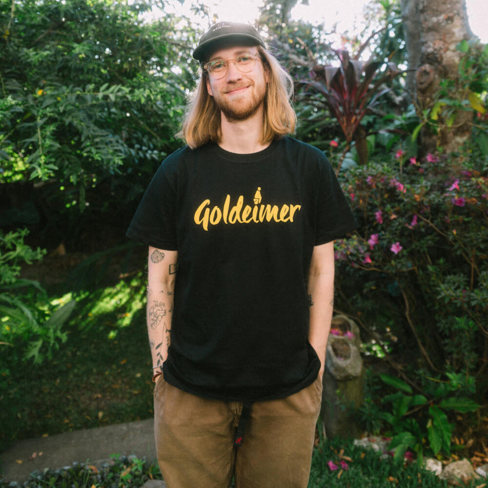 Shirt schwarz Goldeimer Logo