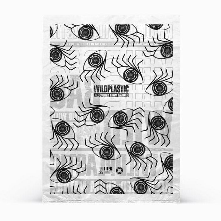 WILDPLASTIC 25 L WILDBAG Müllsack aus wildem Plastik #größe_35 l