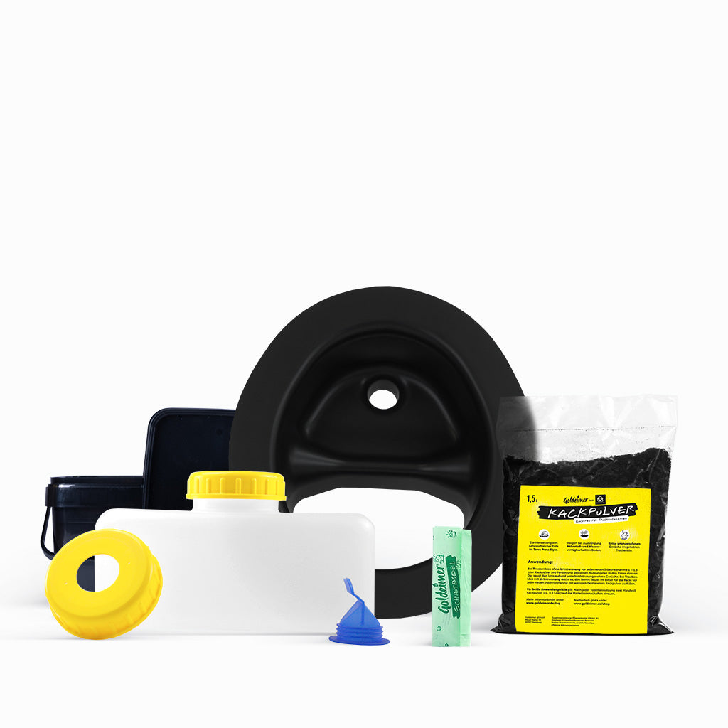 DIY Trockentoiletten Set Goldeimer oval