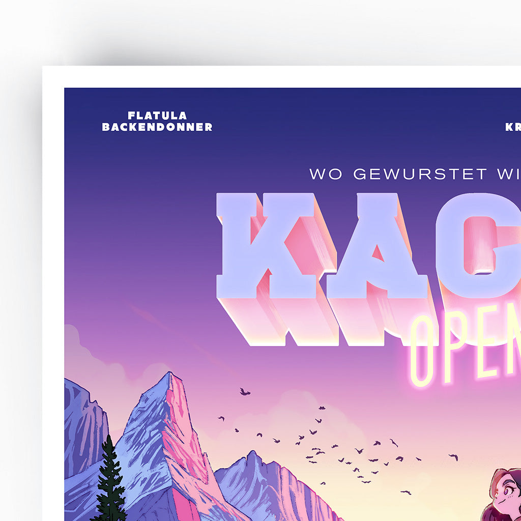 Poster »Kacken Open Air« K:O:A
