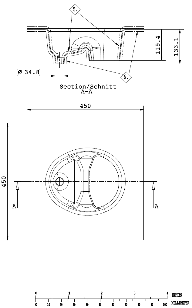 Trenneinsatz DIY eckig